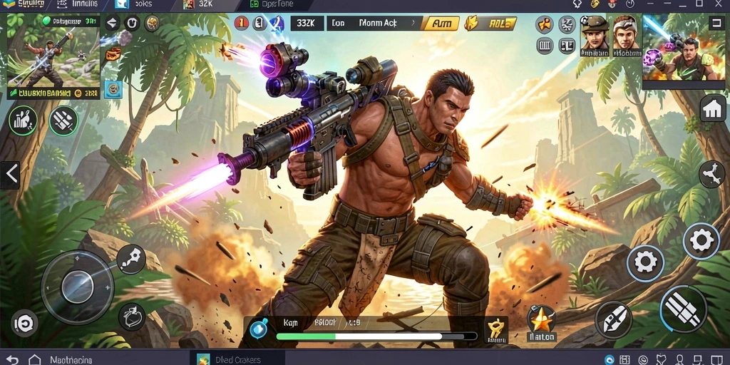 Tampilan gameplay mendebarkan dari 33ZK yang penuh aksi.