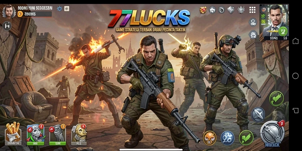 Tampilan gameplay <strong>77LUCKS</strong> yang menantang dan mendebarkan.