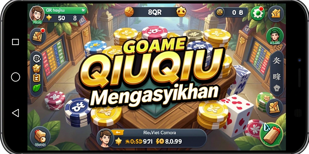Tampilan gameplay QiuQiu di 8QR yang menawan.