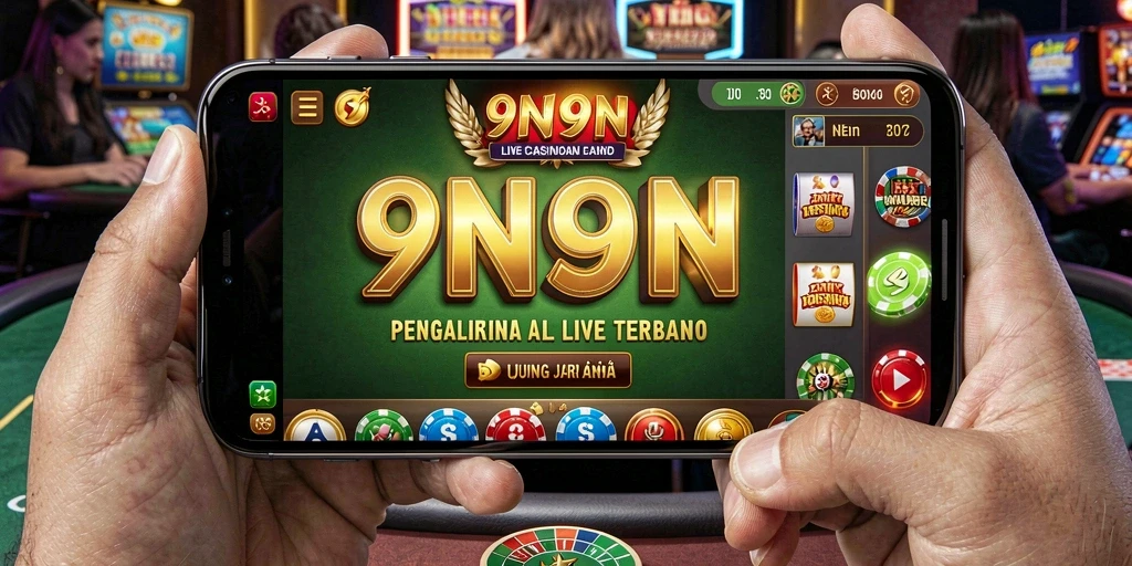Tampilan gameplay Live Casino 9N9N yang menarik dan interaktif.