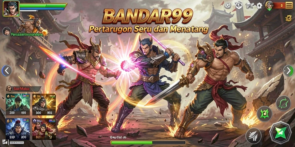 Tampilan gameplay mendebarkan dalam BANDAR99 dengan aksi yang intens.