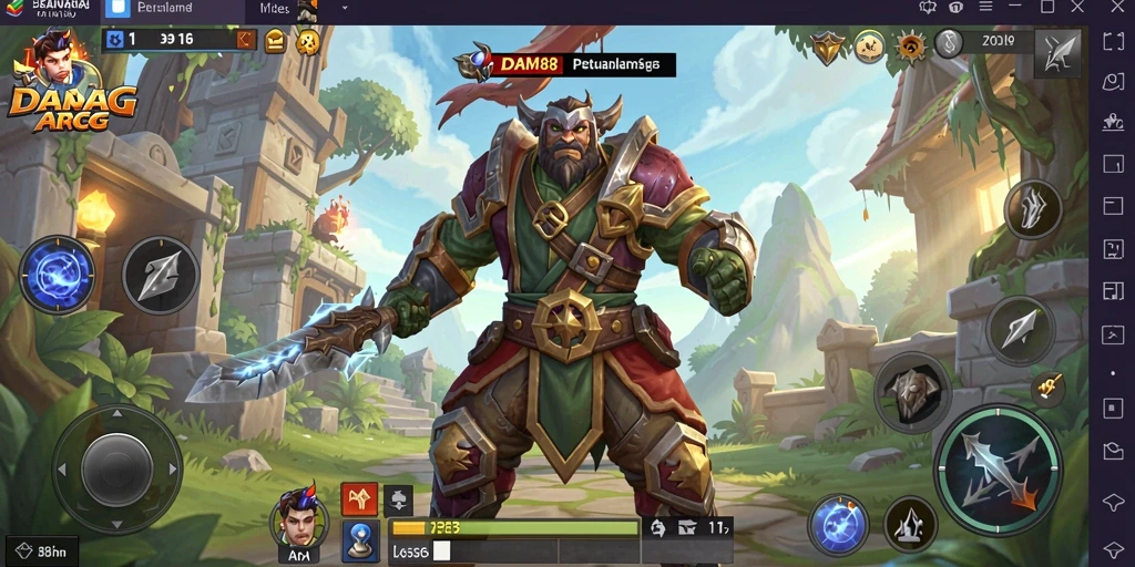 Screenshot gameplay <strong>DAM88</strong> menunjukkan pertempuran memukau dalam dunia ARPG.