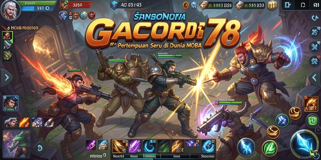 Gameplay GACOR78 yang seru dan mendebarkan dalam pertarungan MOBA.