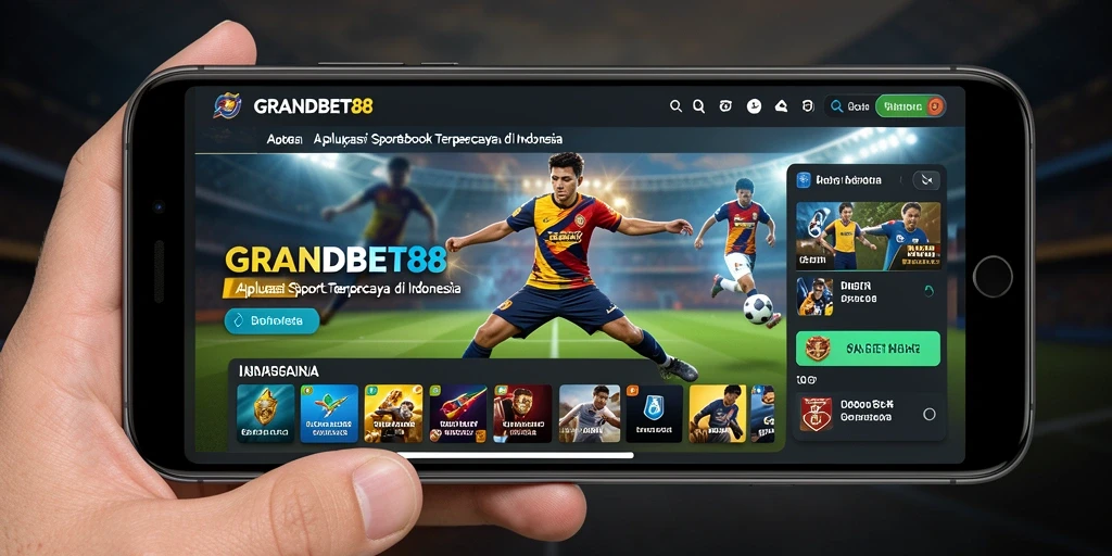 Screenshot utama GRANDBET88 menampilkan tampilan antarmuka taruhan yang menarik.