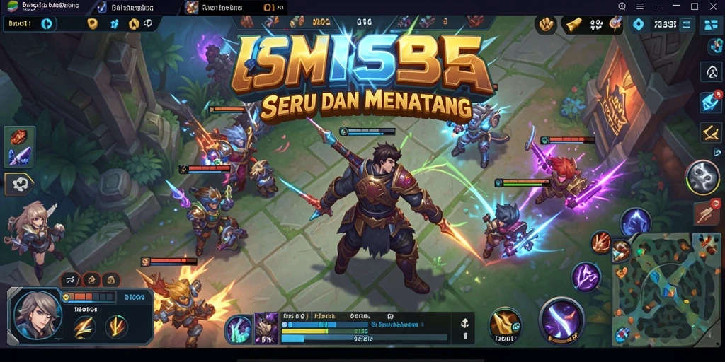 Gameplay seru dalam pertarungan MOBA