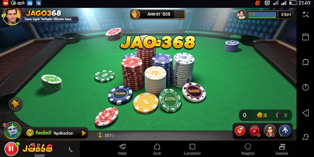 Tampilan gameplay seru di JAGO368 saat bermain Gaple secara online.
