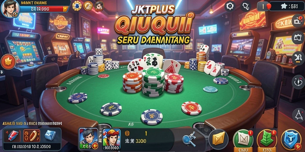 Tampilan gameplay QiuQiu yang mendebarkan di JKTPLUS.