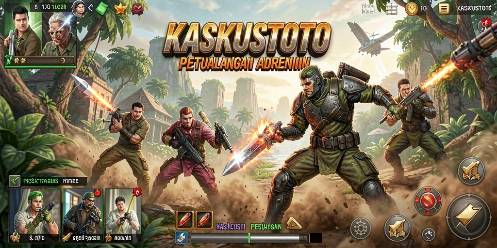Screenshot gameplay KASKUSTOTO menampilkan aksi mendebarkan dalam petualangan.
