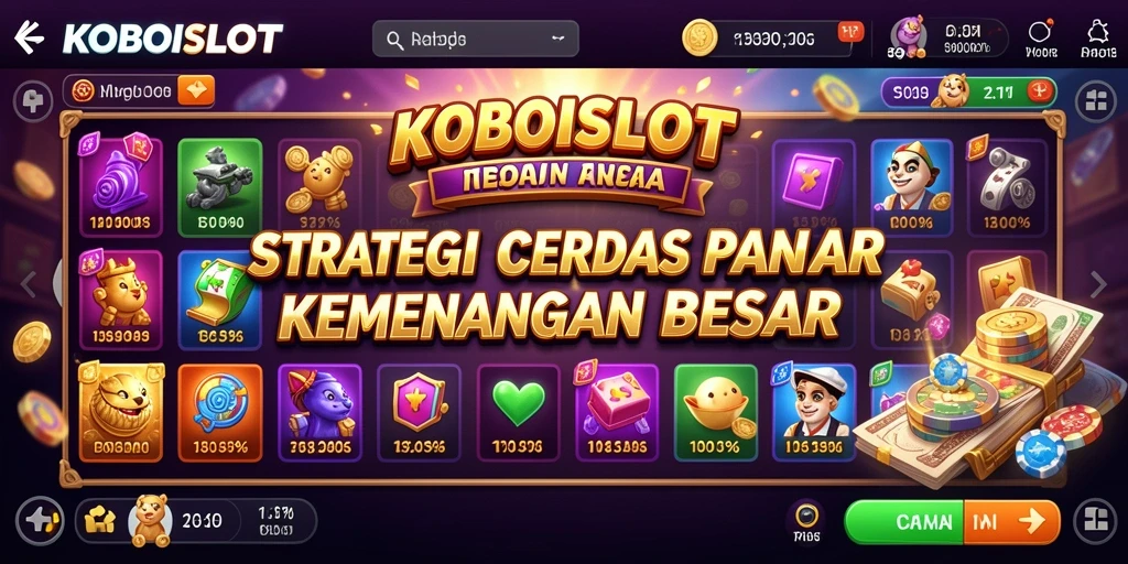 Tampilan gameplay KOBOISLOT yang menegangkan dan penuh strategi.