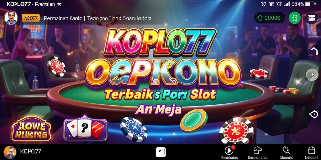 Tampilan gameplay menarik dari KOPLO77 dalam aksi Kasino.