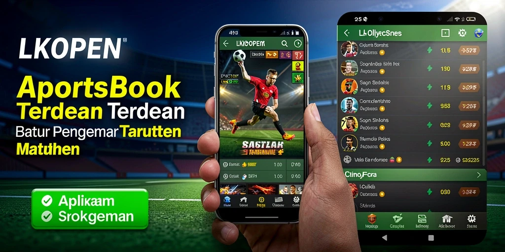 Screenshot utama LKOPEN menampilkan pengalaman taruhan olahraga yang menarik.