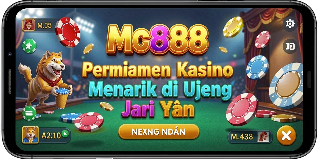Screenshot utama MC888 menampilkan gameplay seru di dalam Kasino.