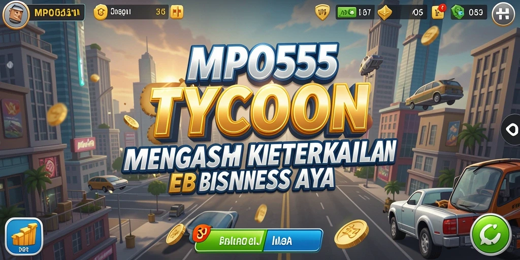 Tampilan gameplay MPO555 menampilkan manajemen bisnis yang menarik.