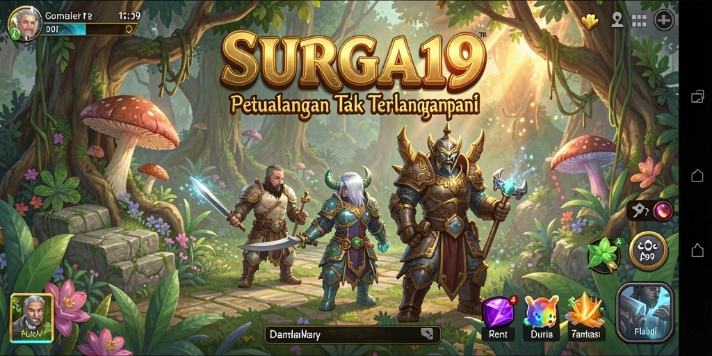 Tampilan gameplay SURGA19 yang penuh petualangan dan tantangan menarik.