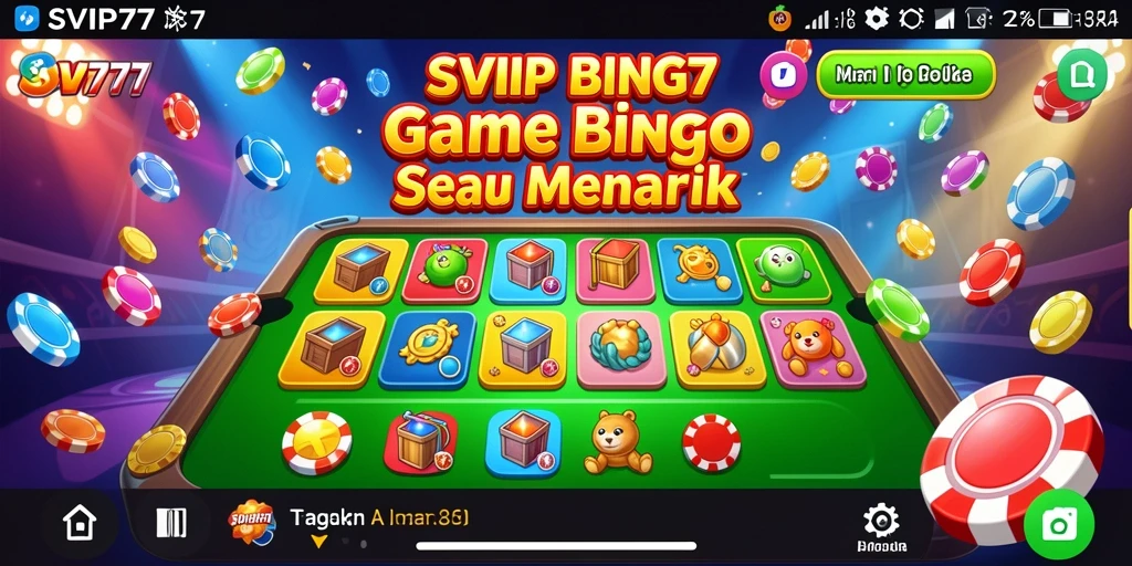 Tampilan gameplay Bingo yang mendebarkan di SVIP777.