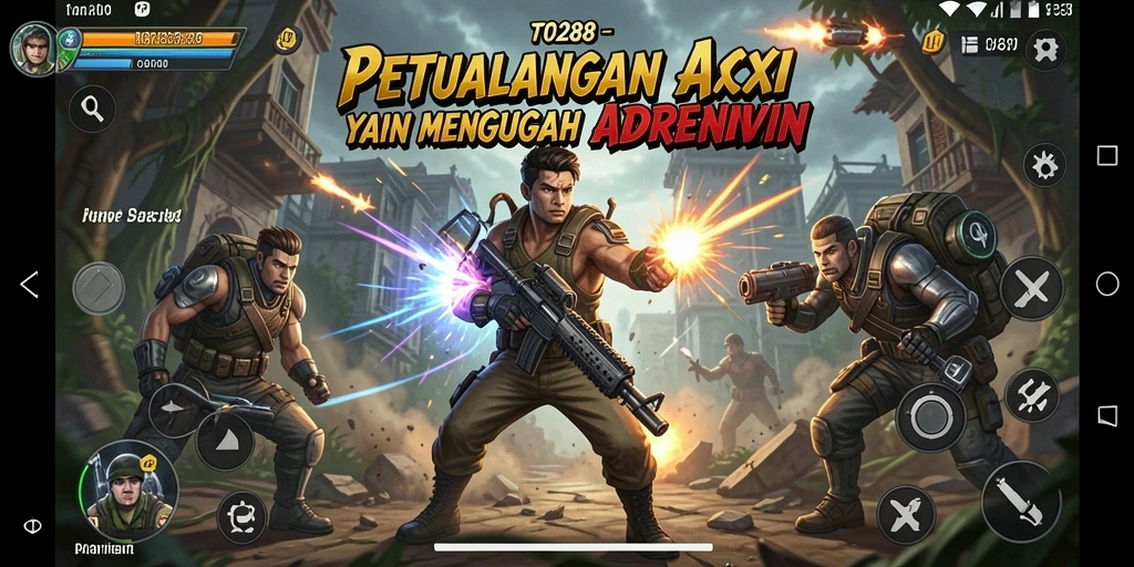 Tangkapan layar gameplay Action TO288 yang mendebarkan dan penuh aksi.