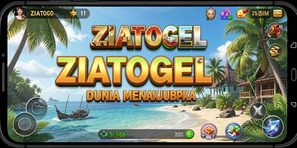 Screenshot ZIATOGEL menampilkan eksplorasi dunia terbuka yang luas dan indah.
